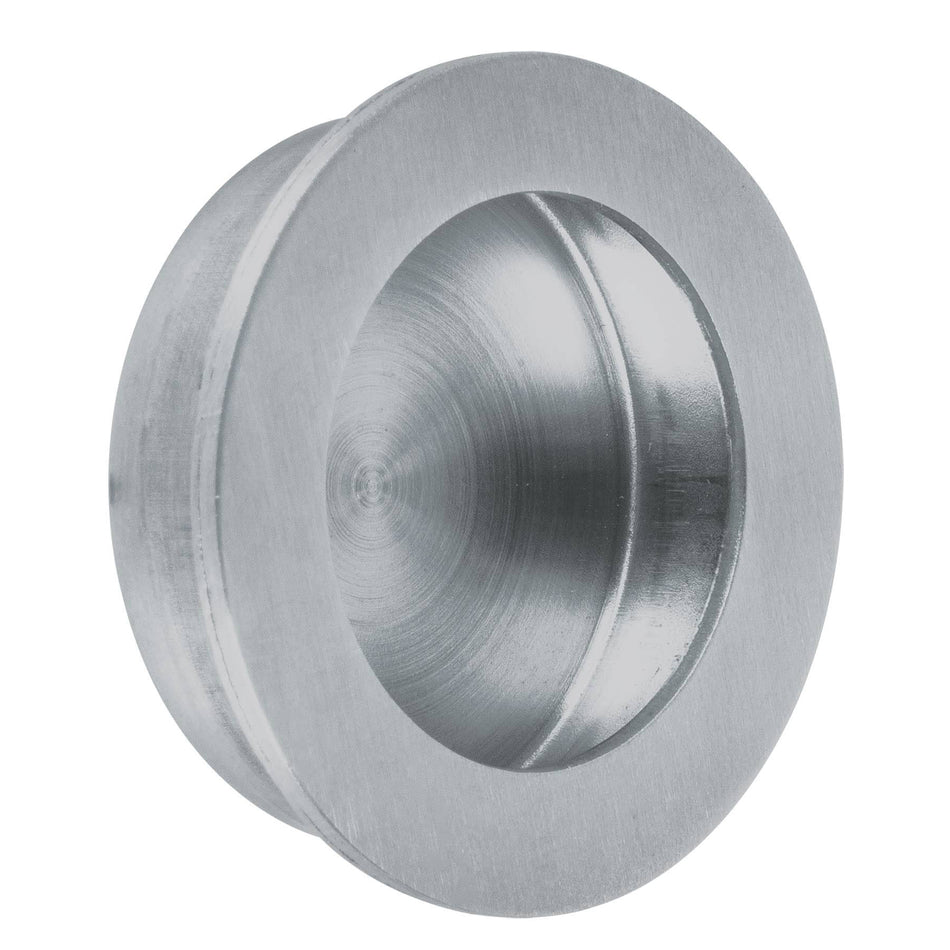 Jaladera de embutir circular No. 2 acabado mate