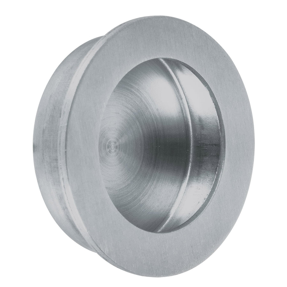 Jaladera de embutir circular No. 4 acabado mate