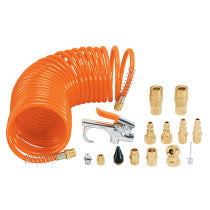 Juego de 15 accesorios neumaticos cuerda 1/4" NPT TRUPER
