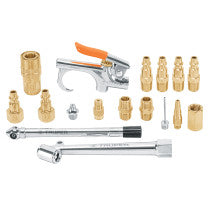 Juego de 17 accesorios neumaticos cuerda 1/4" NPT TRUPER