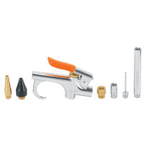 Juego pistola sopleteadora2 boquillas4 accesorios TRUPER