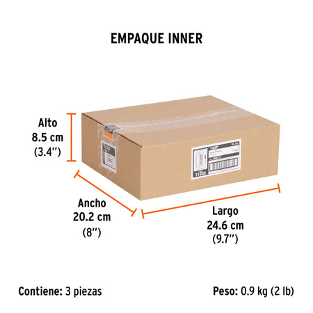 Juego de 11 brocas para metal y concreto en estuche Truper