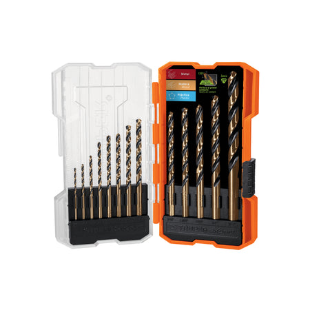 Juego de 13 brocas HSS para metal en estuche Truper Expert