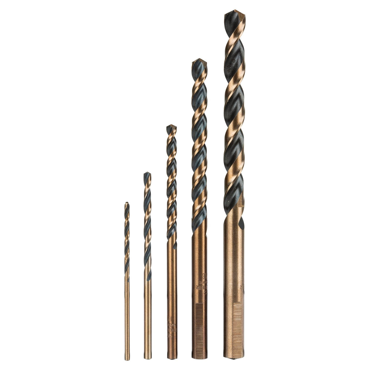 Juego de 5 brocas HSS para metal Truper Expert