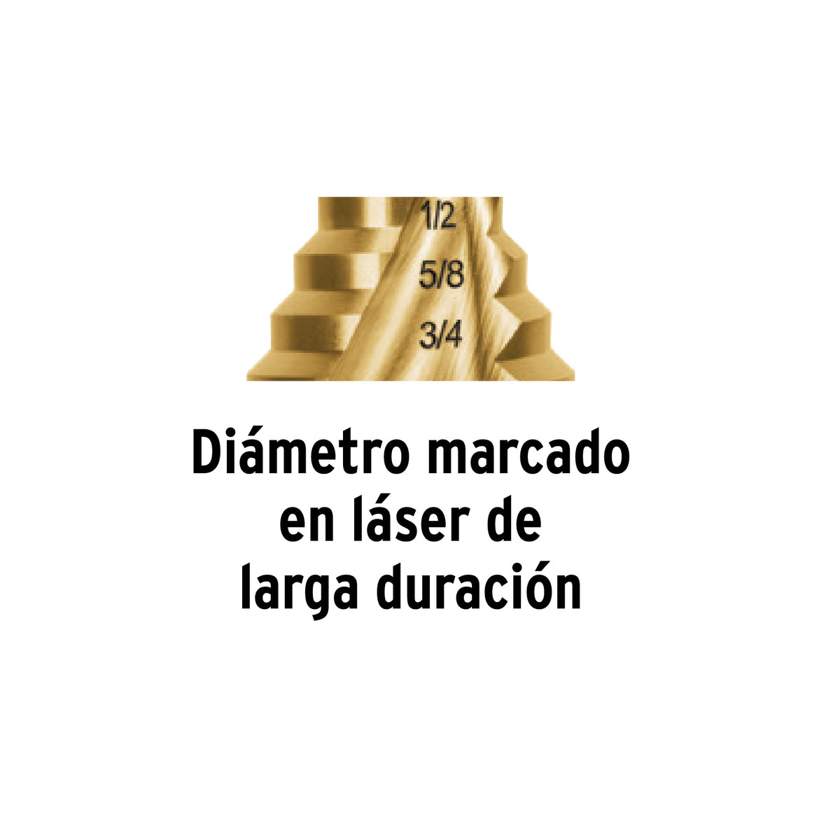 Juego de 3 brocas escalonadas de titanio Truper Expert
