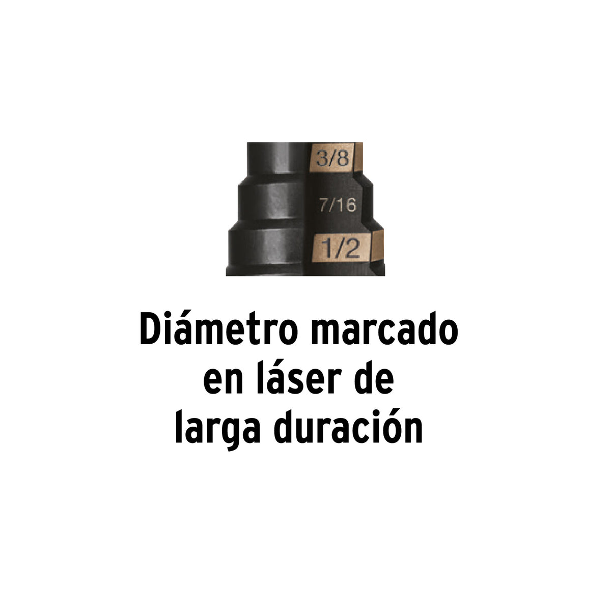 Juego de 3 brocas escalonadas de oxido negro Truper