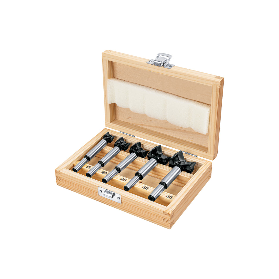 Juego de 5 brocas forstner para madera TRUPER