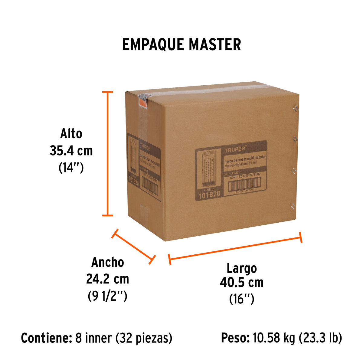 Juego de 5 brocas multimaterial Truper