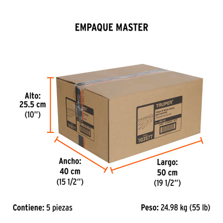 Juego de 9 brocasierras para concreto SDS Plus y Max TRUPER