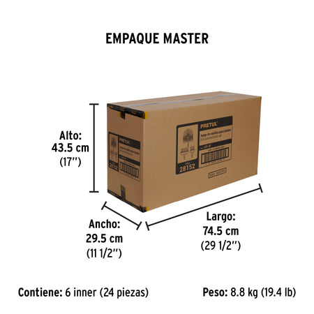 Juego de 3 cepillos multiusos para taladro PRETUL