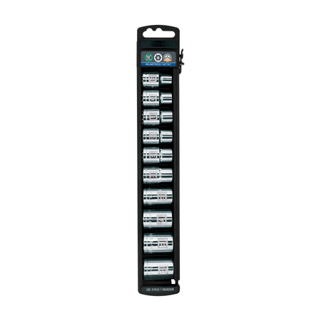 Juego de 10 dados cuadro 1/2' mm, Truper