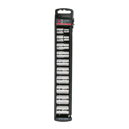 Juego de 10 dados cuadro 1/2' std, Truper