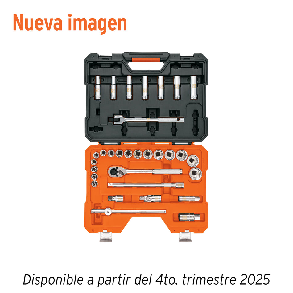Juego de 31 herramientas cuadro 1/2' std para mecánico