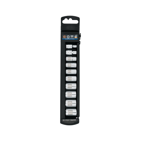 Juego de 10 dados cuadro 1/4' mm, Truper