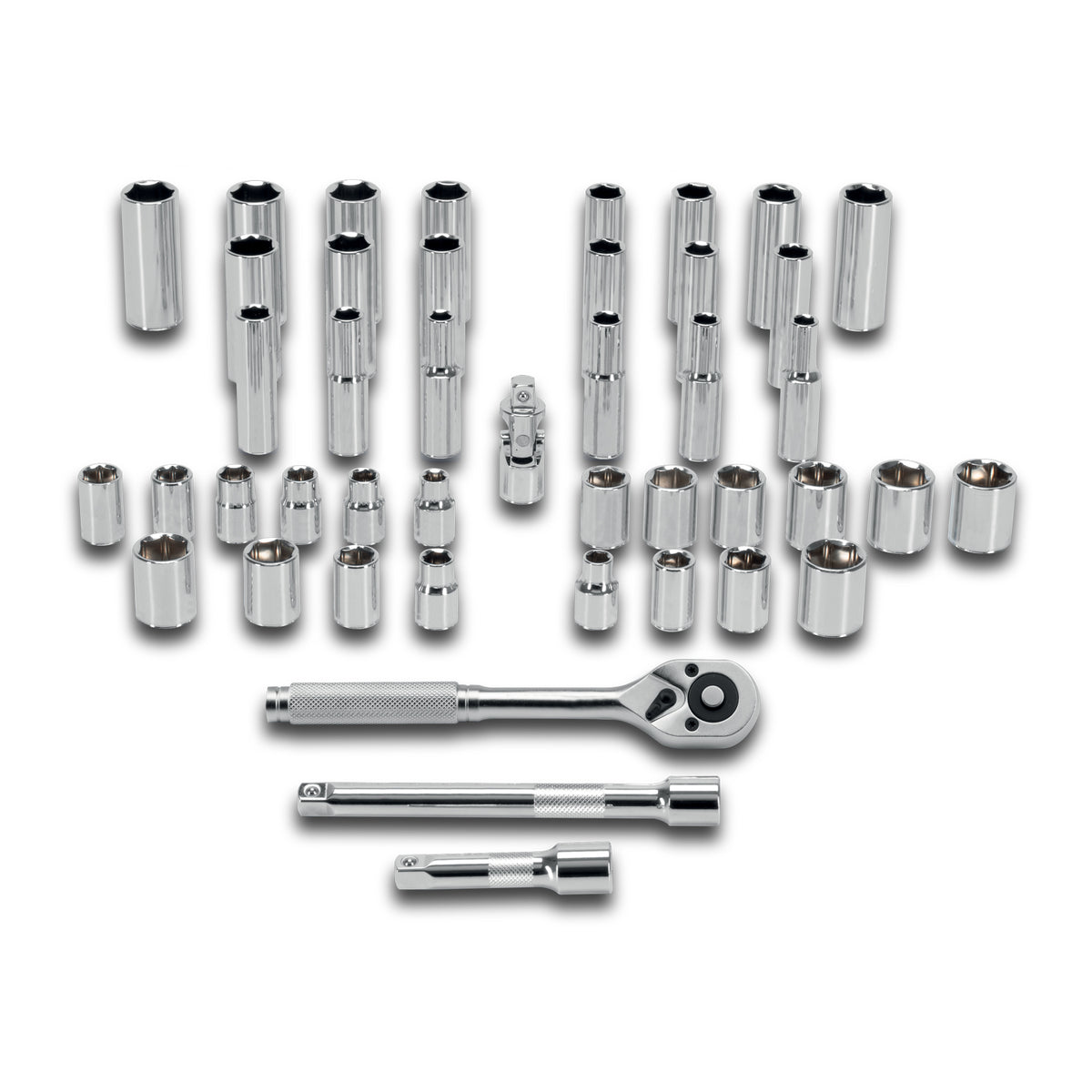Juego de 45 herramientas cuadro 3/8' std y mm para mecánico