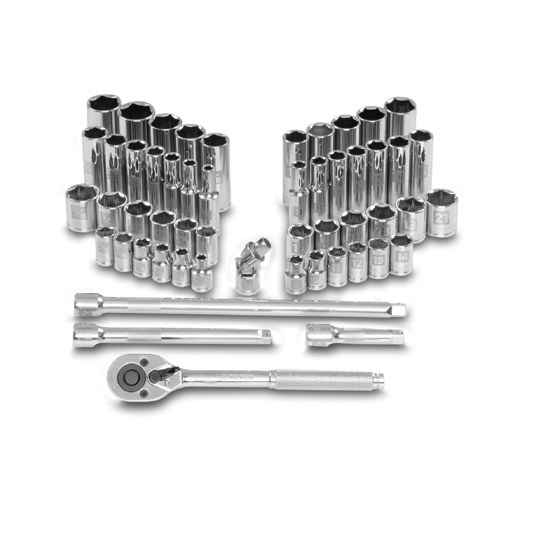 Juego de 53 herramientas cuadro 3/8' mm para mecánico
