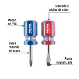 Dúo de desarmadores 1/4 x 1-1/2' mango de PVC, Pretul