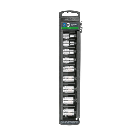 Juego de 9 dados cuadro 3/8' torx, Truper
