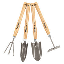 Juego de 4 herramientas para jardin mango 12-1/4" TRUPER