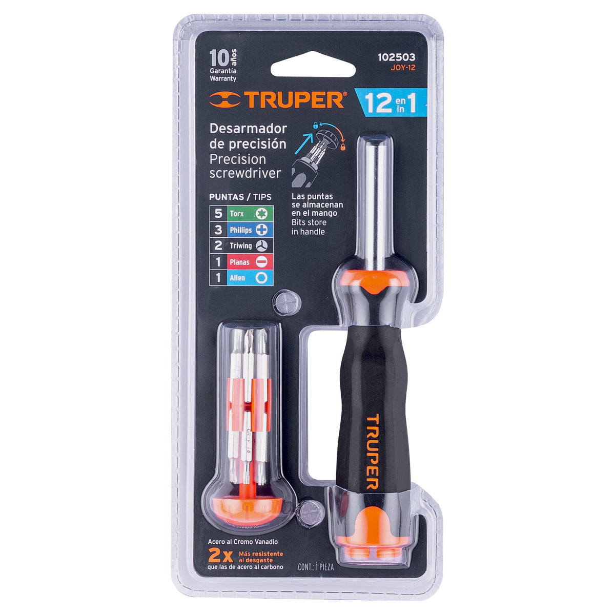 Desarmador de joyero multi puntas 12 en 1 Truper