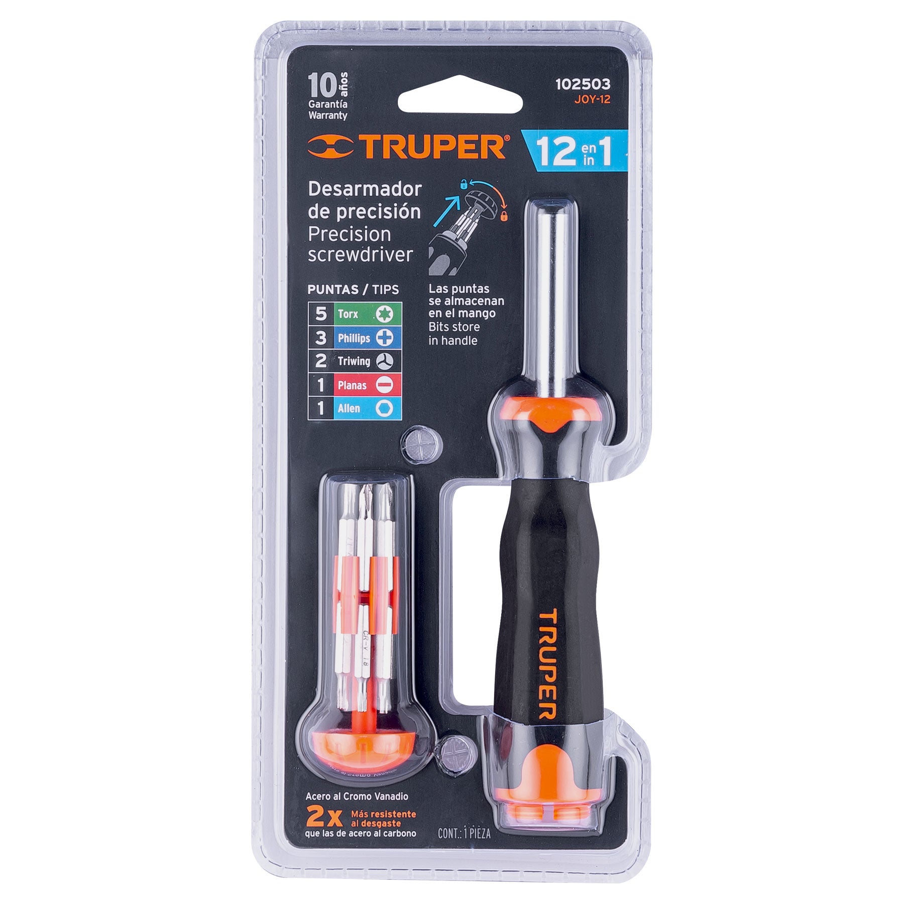 Desarmador de joyero multi puntas 12 en 1 Truper
