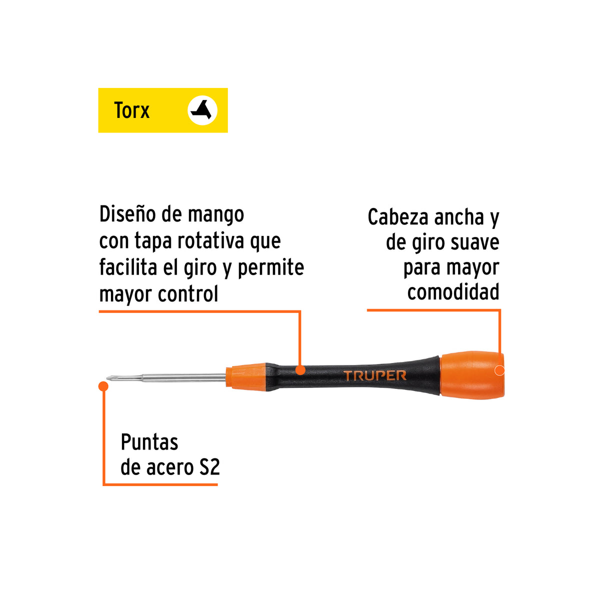 Desarmador de precisión punta triwing Y000 mango ergonómico