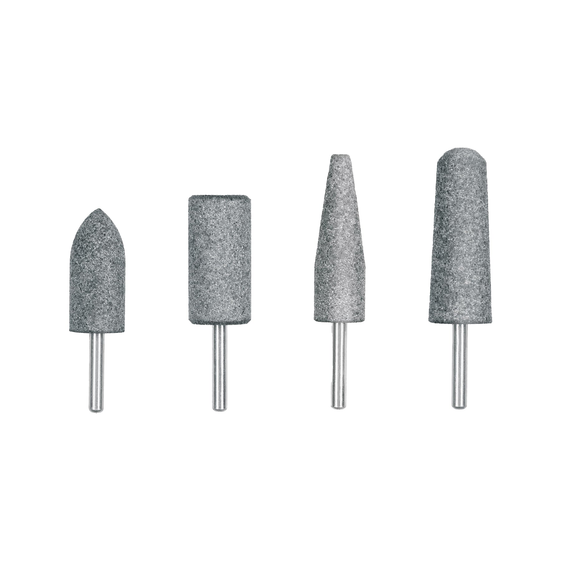 Juego de 4 piedras montadas zanco 1/4" acero inoxidable