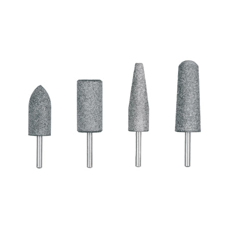 Juego de 4 piedras montadas zanco 1/4" acero inoxidable
