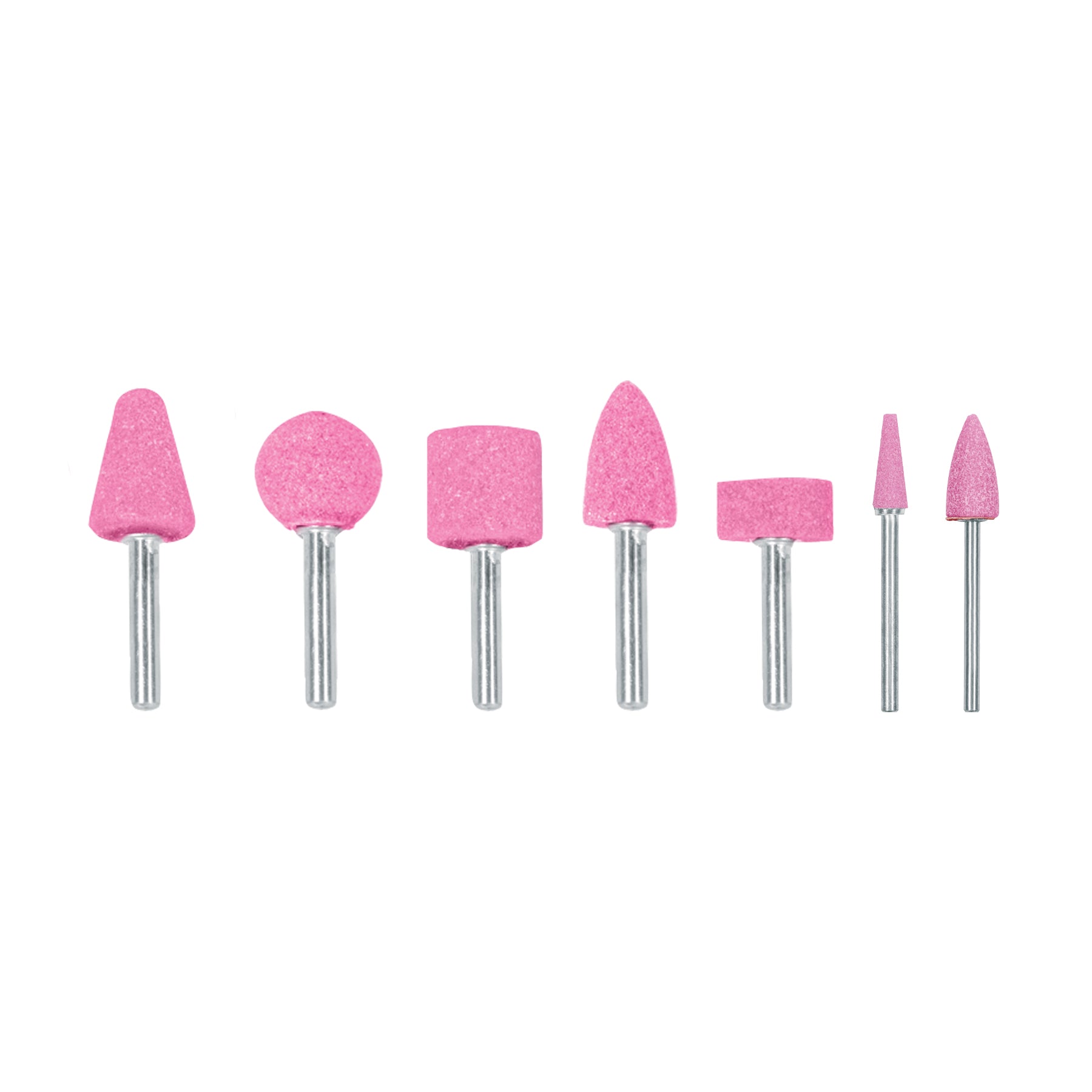 Juego de 5 piedras montadas zanco 1/4" y 1/8"uso general