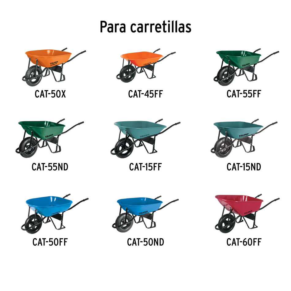 Tornillería, chumaceras y eje p/carretillas TRUPER y EXPERT