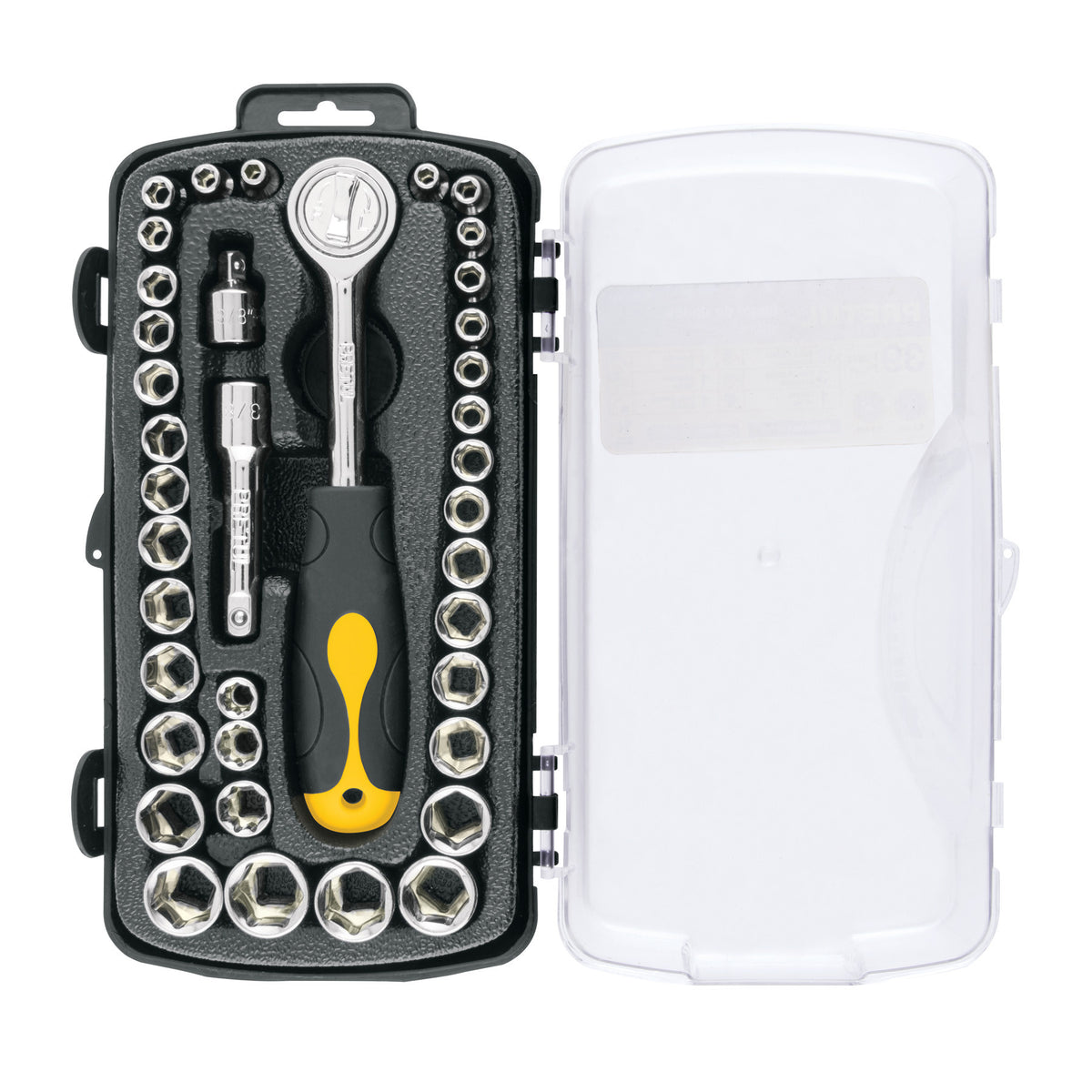 Juego de 39 herramientas 1/4' y 3/8' para mecánico, Pretul