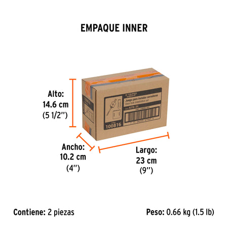Juego de para instalar cerraduras Truper Expert 3 pzas