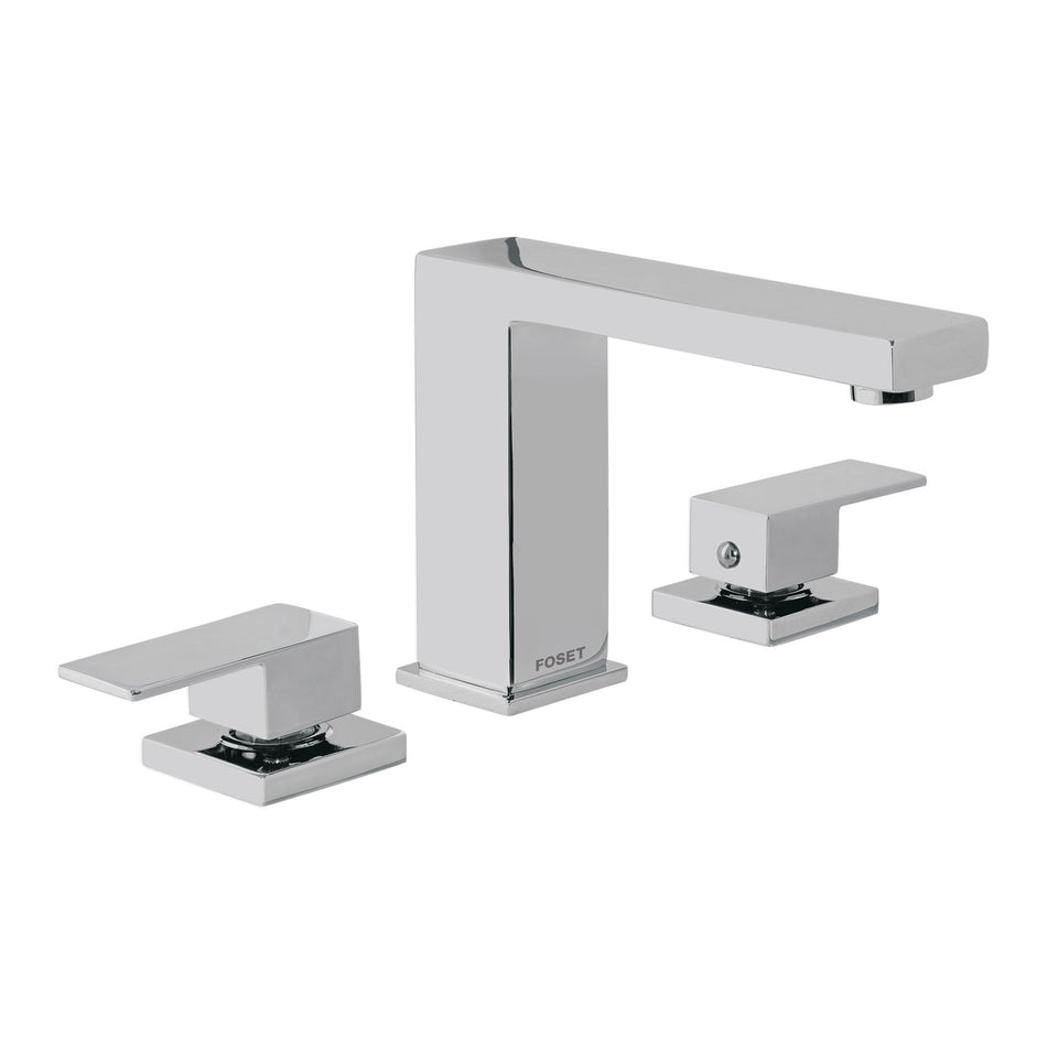 Mezcladora para lavabo taladros separados, cromo, FOSET KUBO