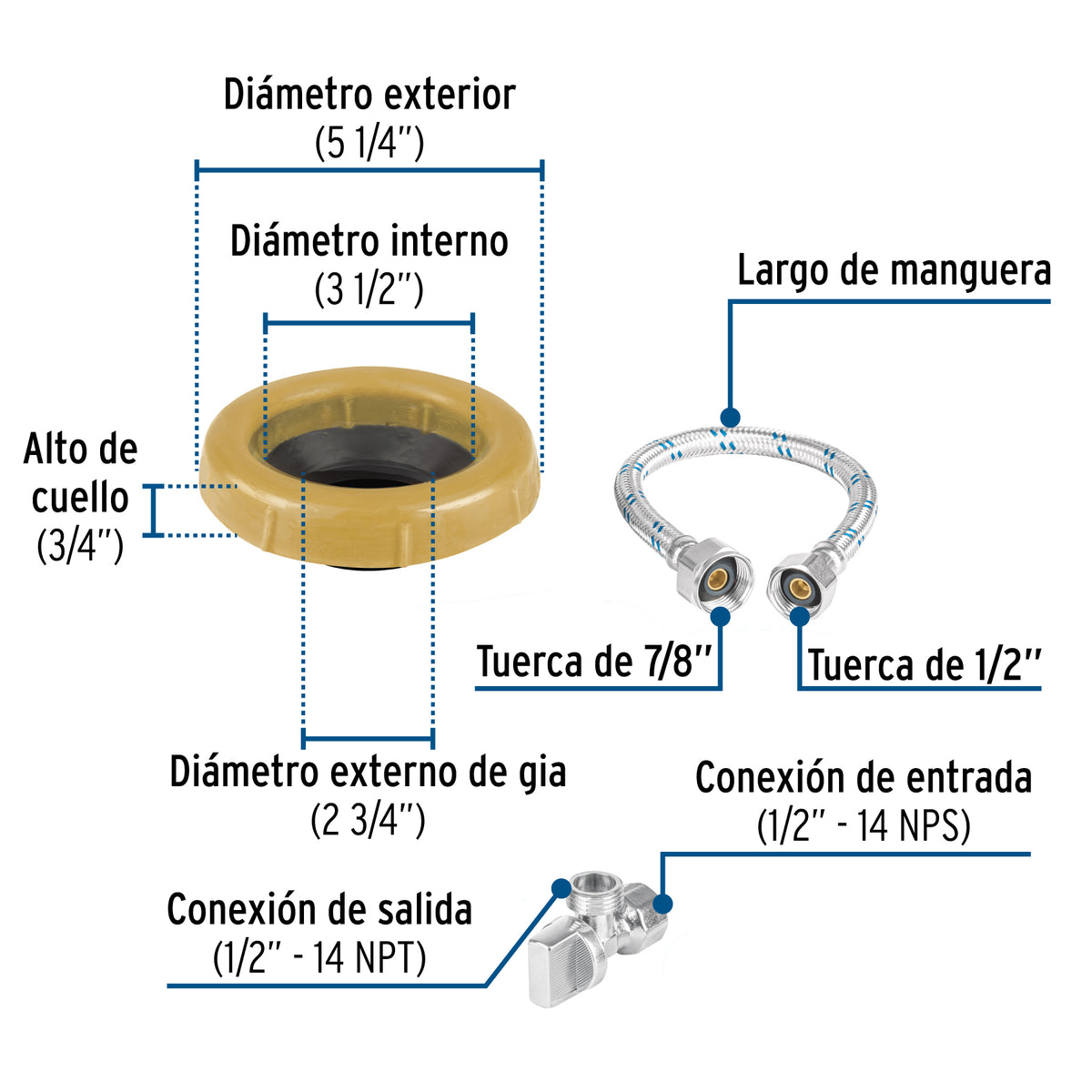 Kit de instalación para WC, FOSET