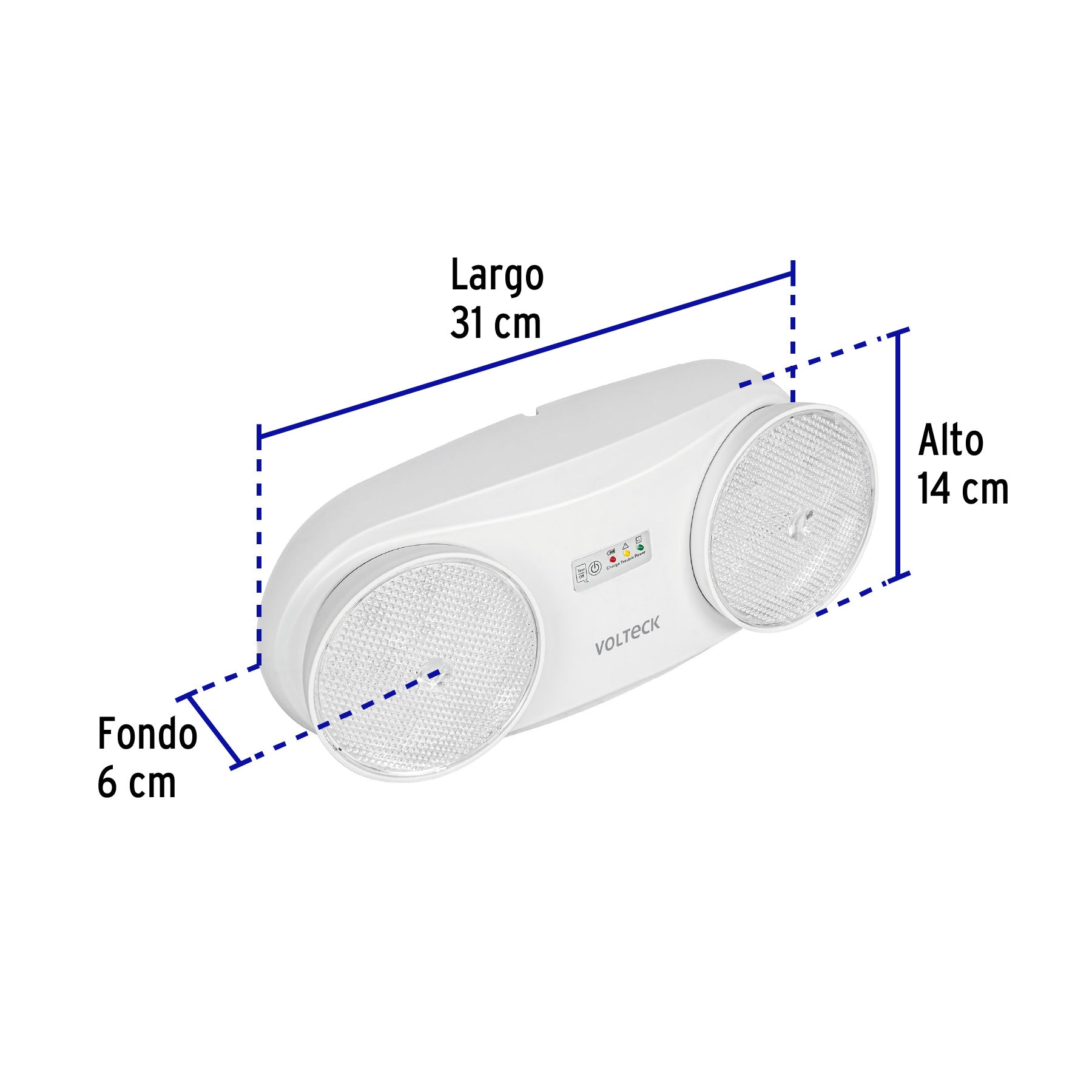 Lampara de emergencia de 24 Leds 170 lm dirigible recargable