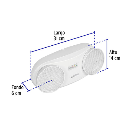 Lampara de emergencia de 24 Leds 170 lm dirigible recargable