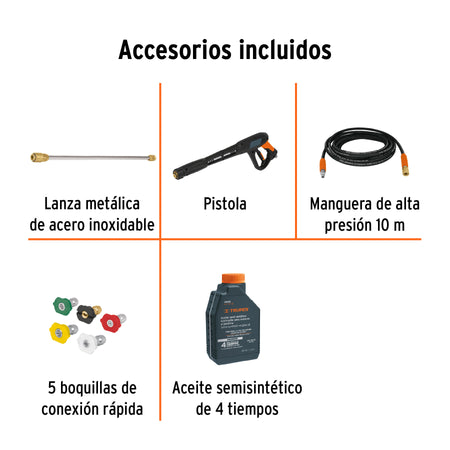 Hidrolavadora con motor a gasolina 4000 PSI Truper