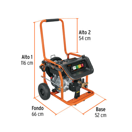 Hidrolavadora con motor a gasolina 4000 PSI Truper