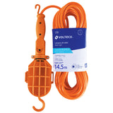 Lámpara de taller con canastilla plástica, 14.5 m, Volteck 14.5 m