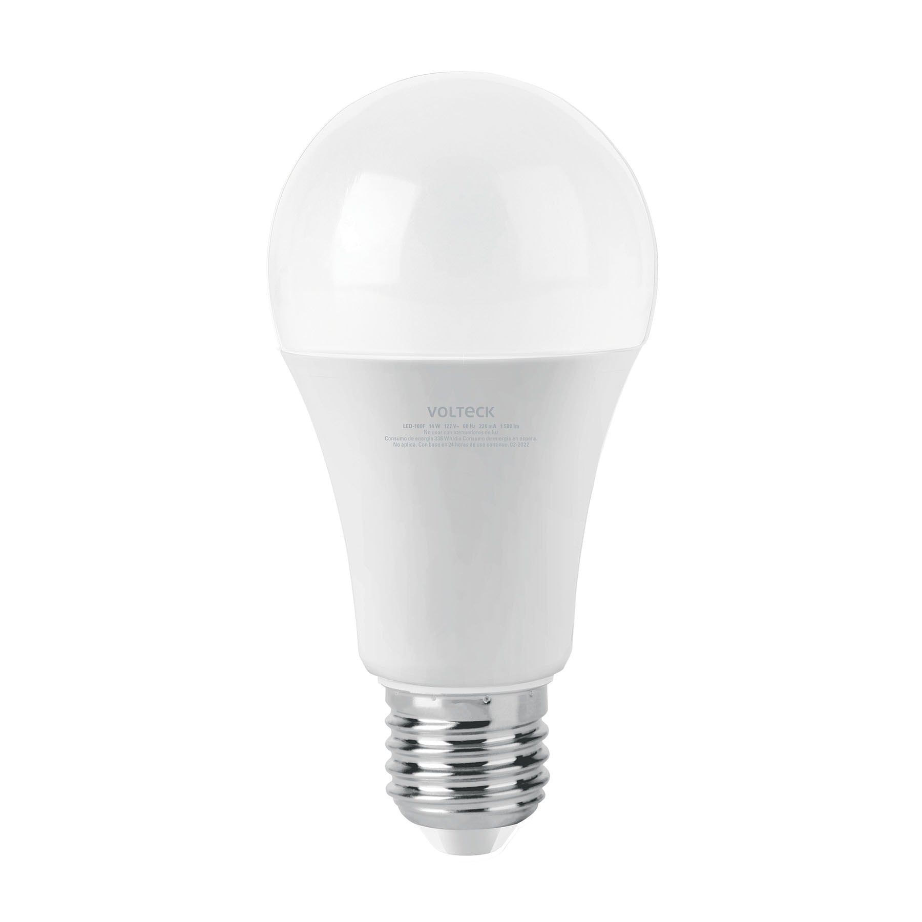 Foco LED 14W (100W) A19 6500K blanca fria 1500 lm caja