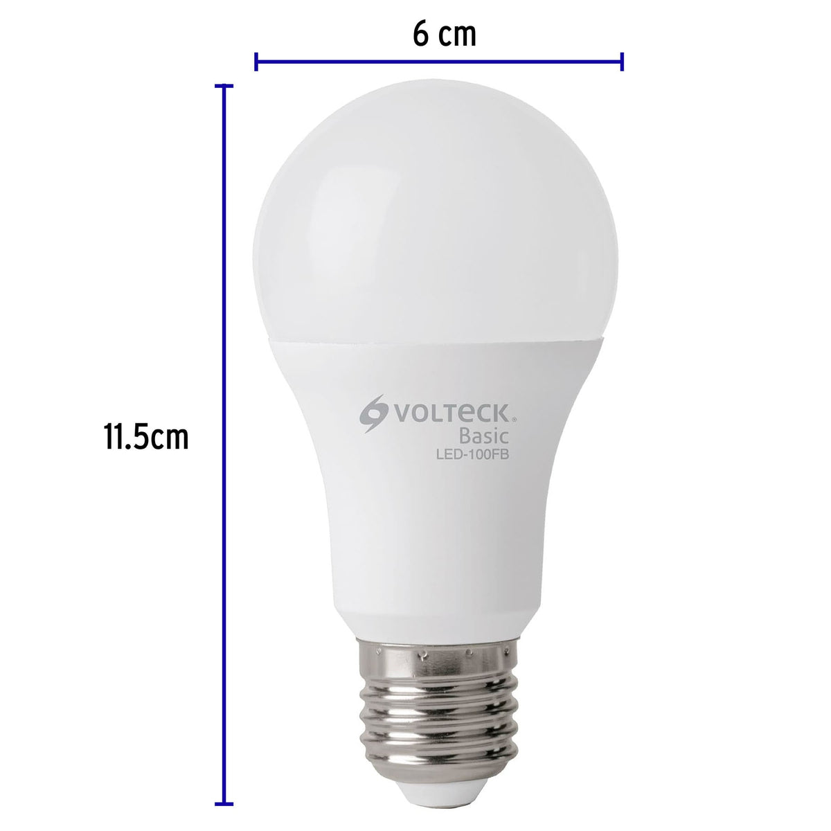 Pack 4 focos LED 14W (75W) A19, 6500K fría, 1150 lm, BASIC