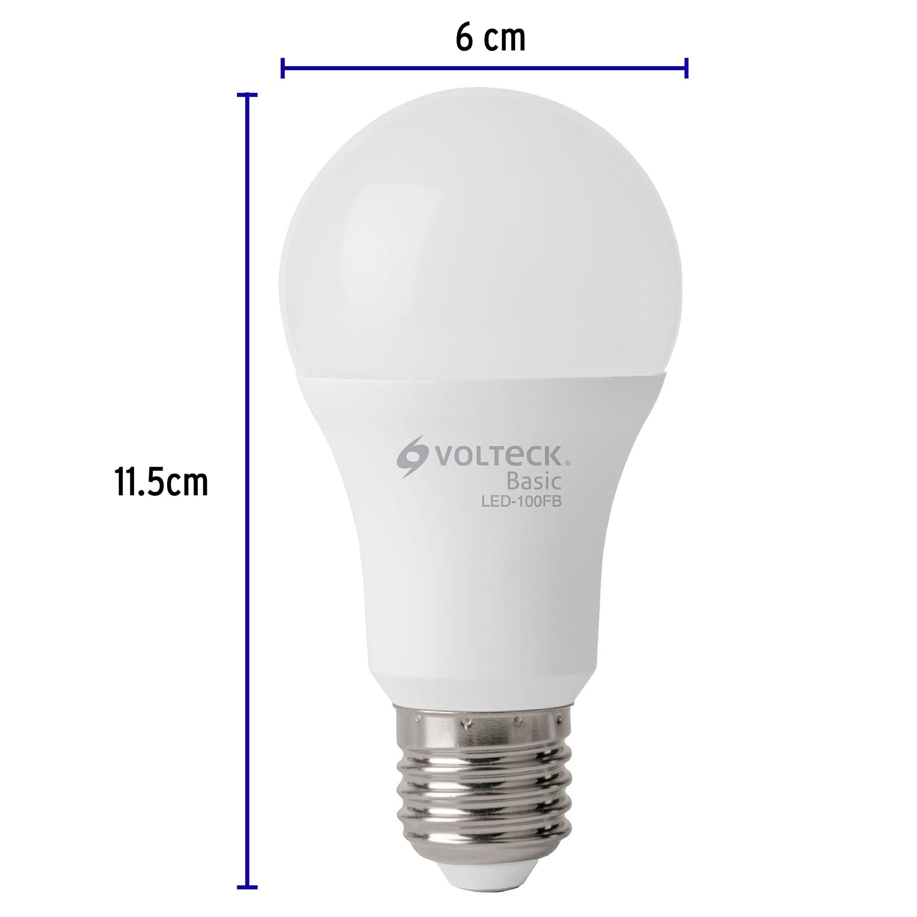Pack 4 focos LED 14W (75W) A19, 6500K fría, 1150 lm, BASIC