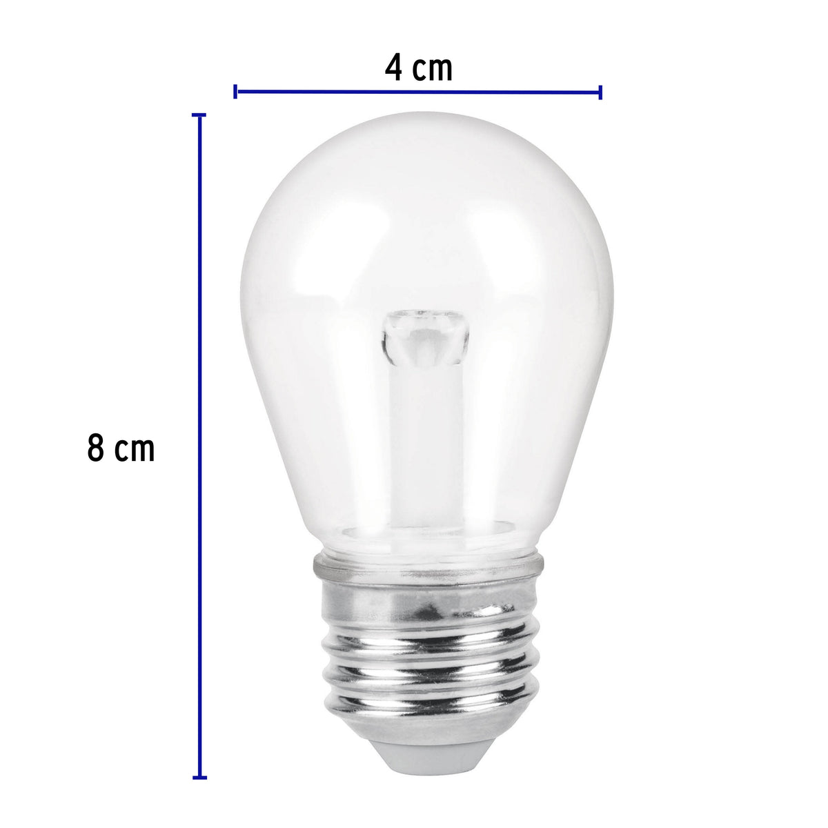 Foco LED 1 W sin filamento, S14, 2200K ambar, E26, VOLTECK