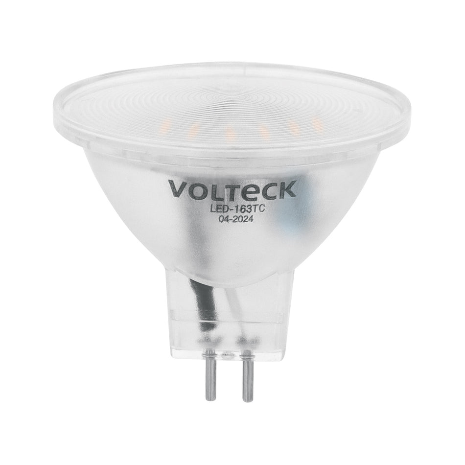 Lampara trans. de LED 3W MR16 base GU5.3 luz calida blister