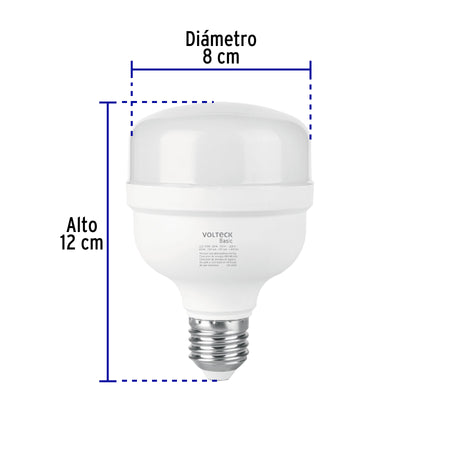 Foco LED alta potencia 20W (170W) 6500K blanca fria BASIC