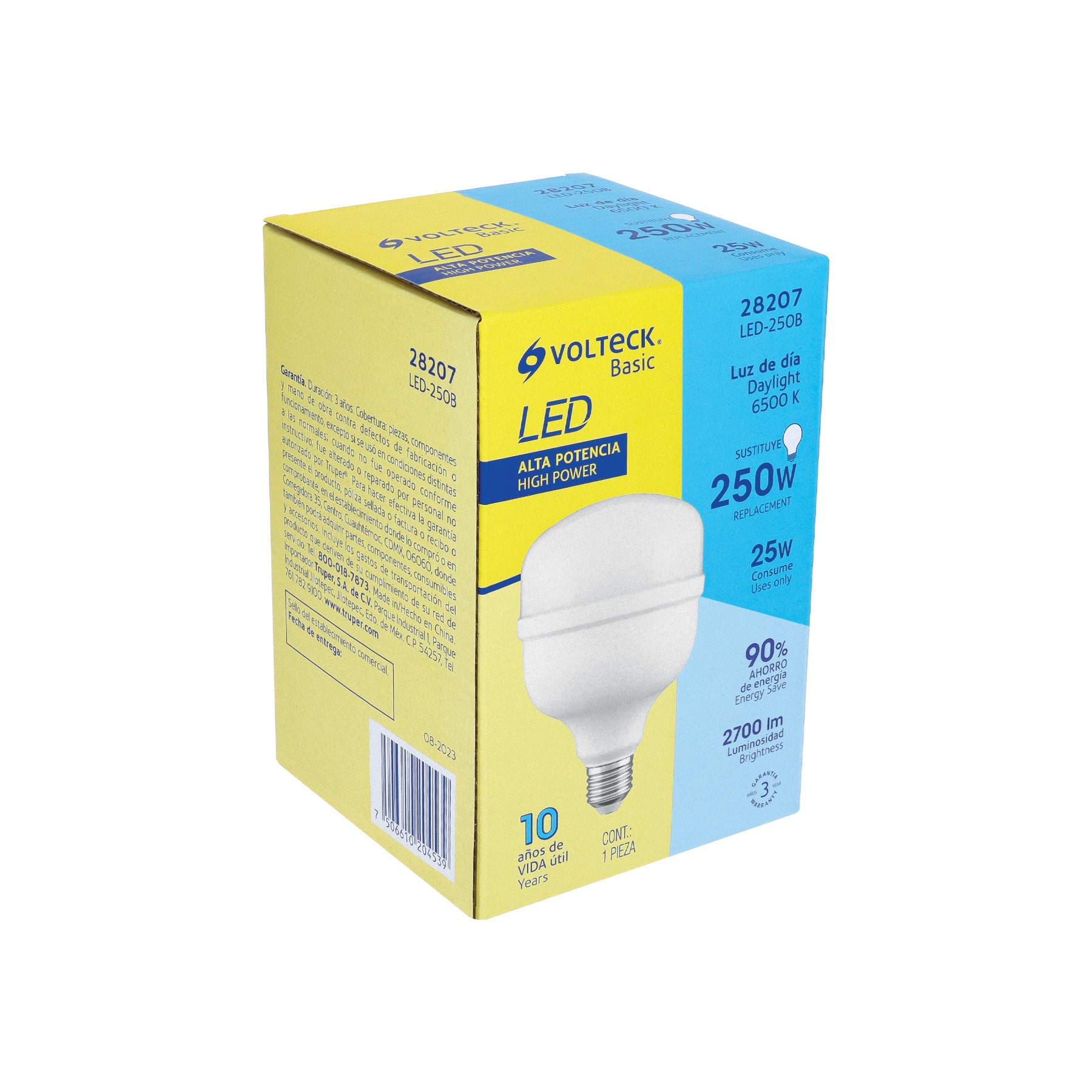 Foco LED alta potencia 25W (250W) 6500K blanca fría, BASIC