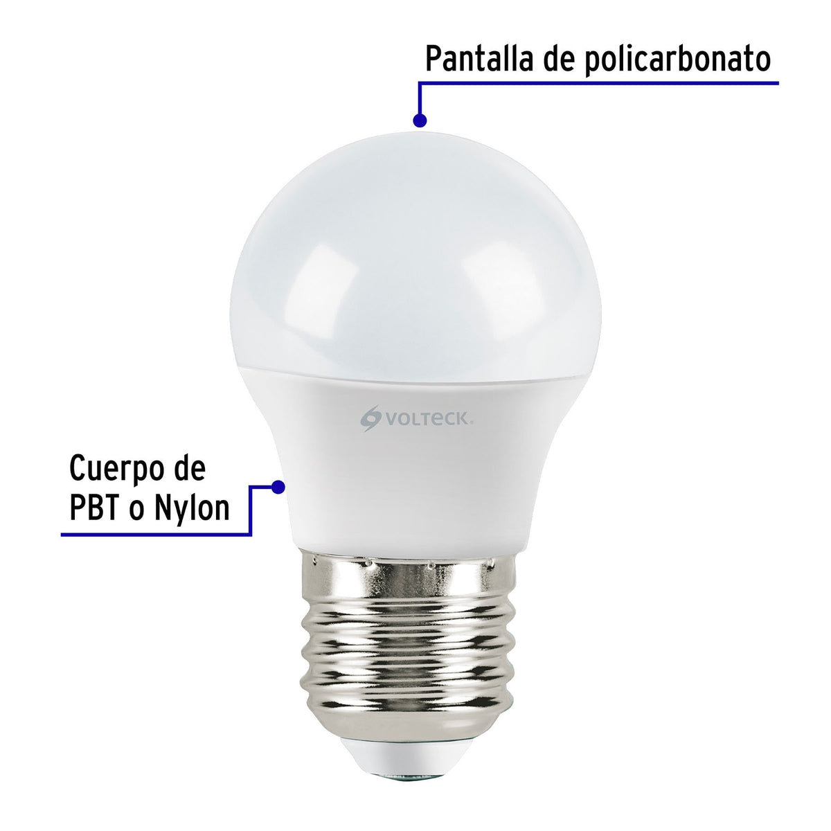 Foco LED 3W (25W) A19, 3000K blanca cálida, 270 lm, blíster