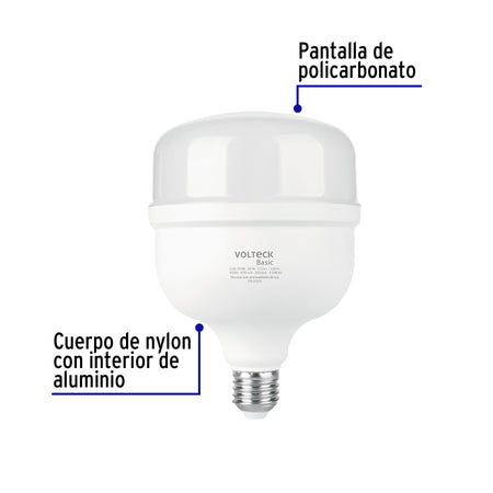 Foco LED alta potencia 35W (350W) 6500K blanca fría, BASIC