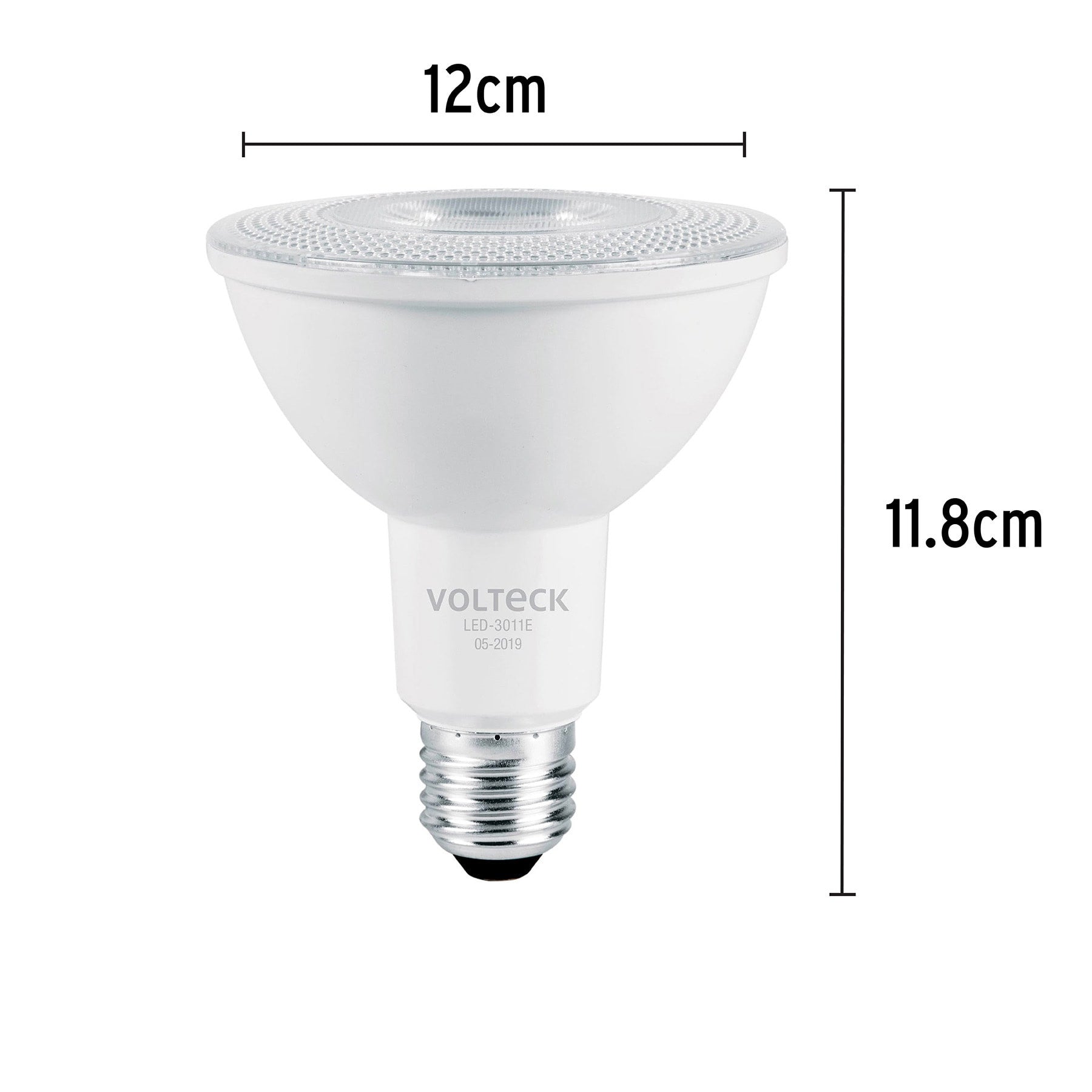 Foco LED 14 W tipo PAR38, 3000K blanca cálida, VOLTECK