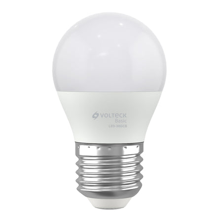 Foco LED 5W (40W) G45, 3000K blanca cálida, 450 lm, BASIC
